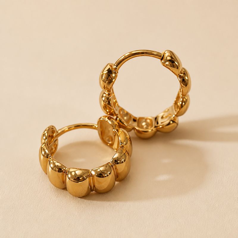 JULIETTE - Dormeuses plaqué 18K