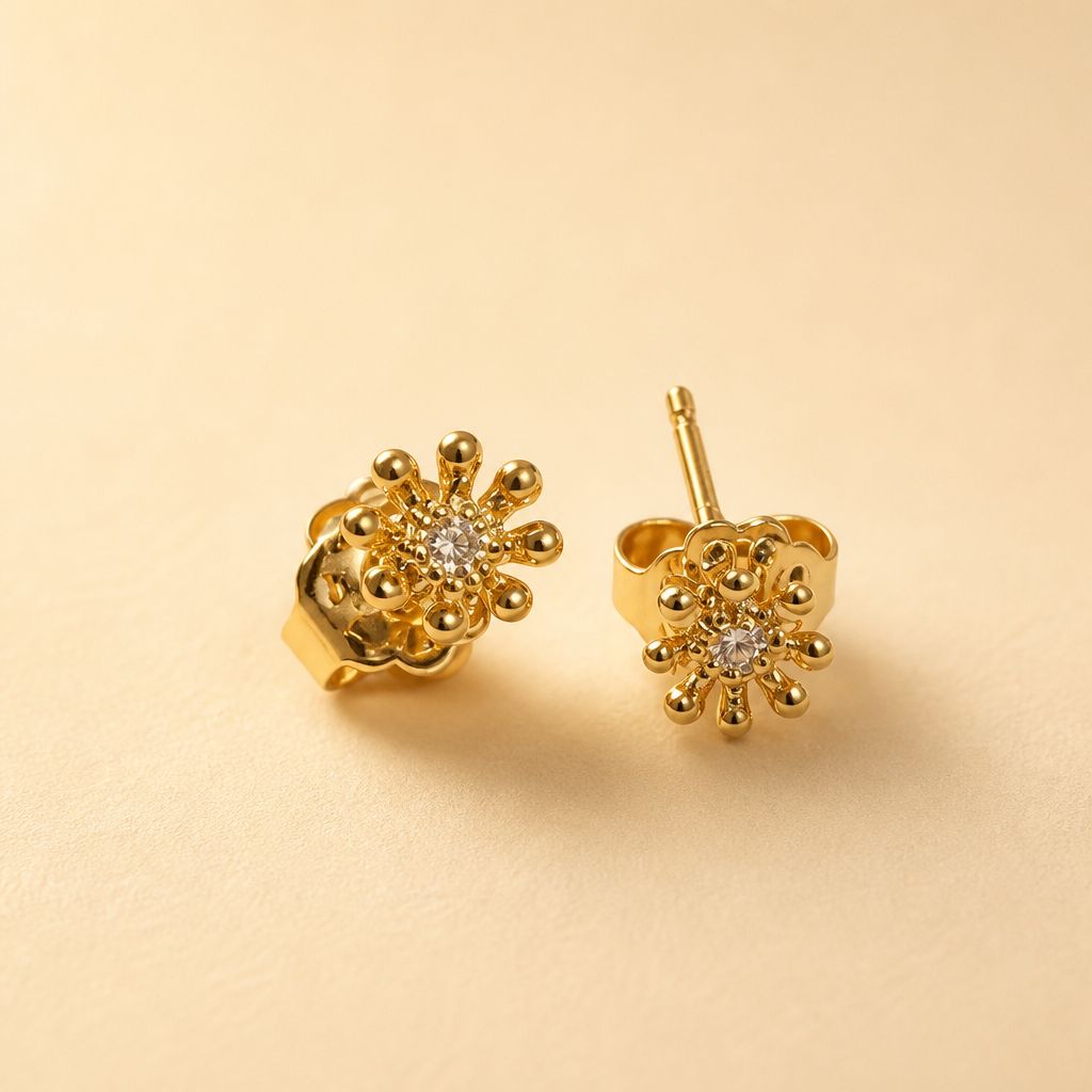 Capucine - Boucles d’oreilles plaqué 18K