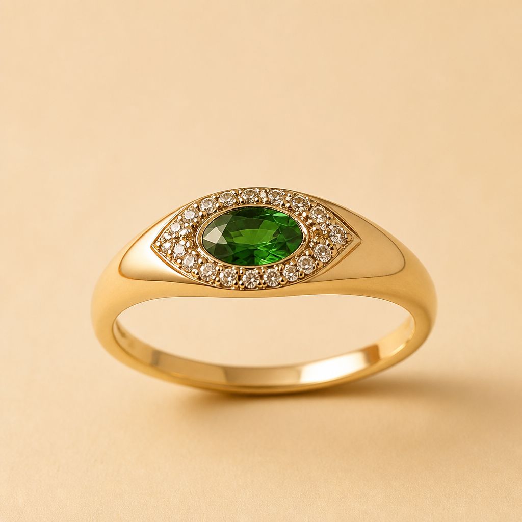 Diane - Bague plaqué 18K, Taille: 5.25