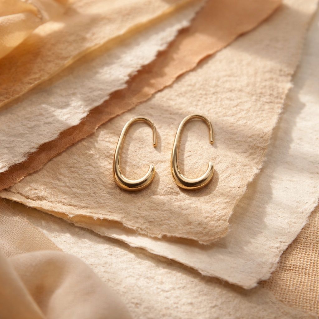 ZIA - Boucles d’oreilles plaqué 18K