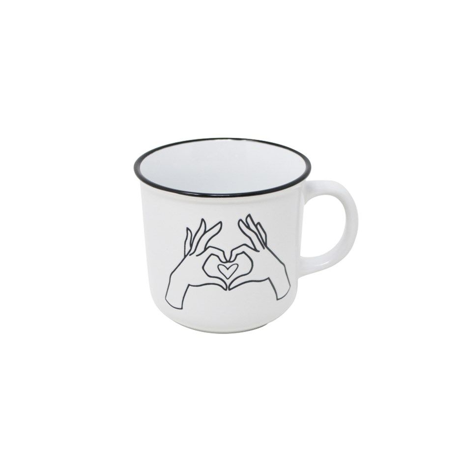 Tasse 14oz - Mains en coeur