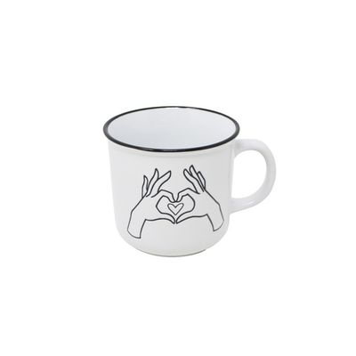 Tasse 14oz - Mains en coeur