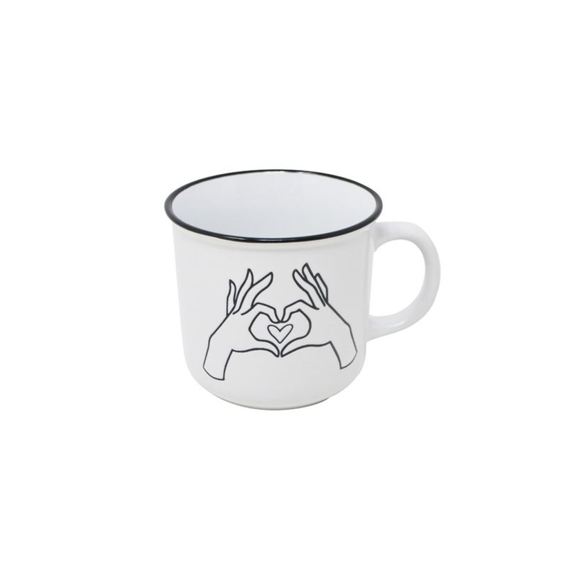 Tasse 14oz - Mains en coeur