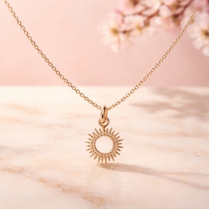 RAYON - Collier plaqué or 18K