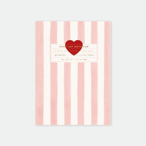 Cahier de notes A5 - Pink stripes