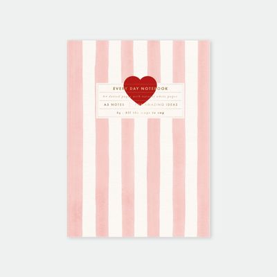 Cahier de notes A5 - Pink stripes