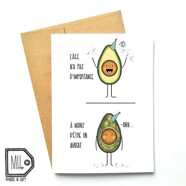 Carte de souhaits -L' Âge.. avocat
