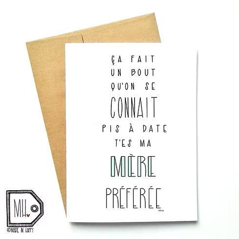 Carte de souhaits - Mère préférée