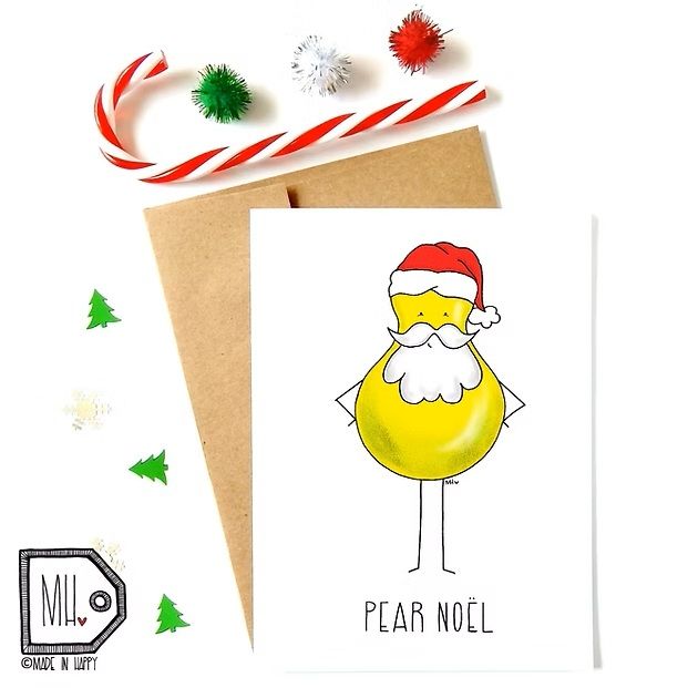 Carte de Noël - Pear Noël