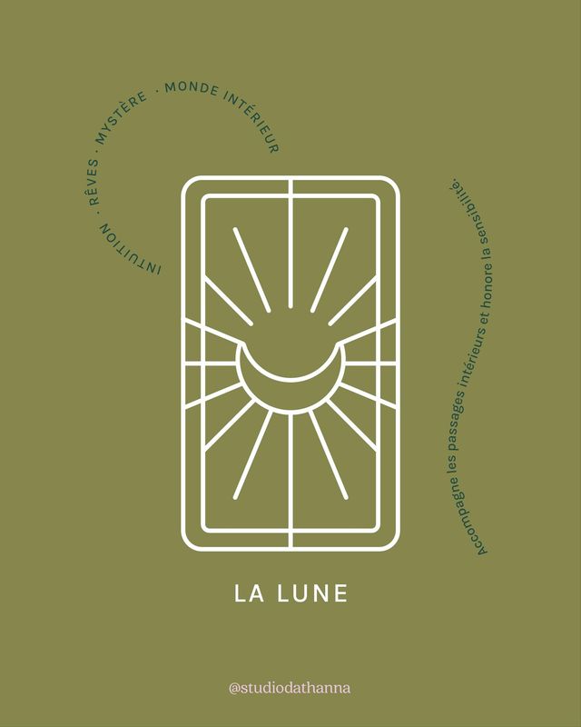 Capteur de soleil - La lune (Tarot)