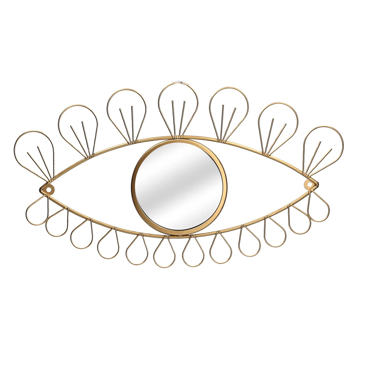 Déco miroir - Oeil doré