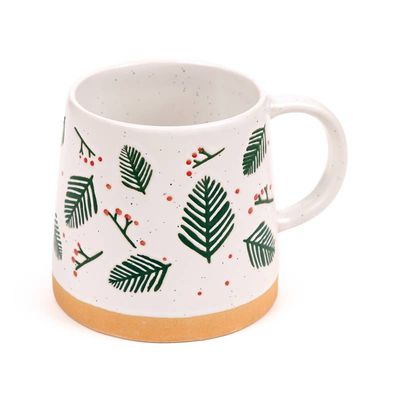 Tasse 14oz - Branches de pin &amp; baies