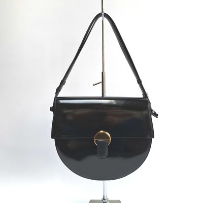 DELVAUX handtas vernis noir