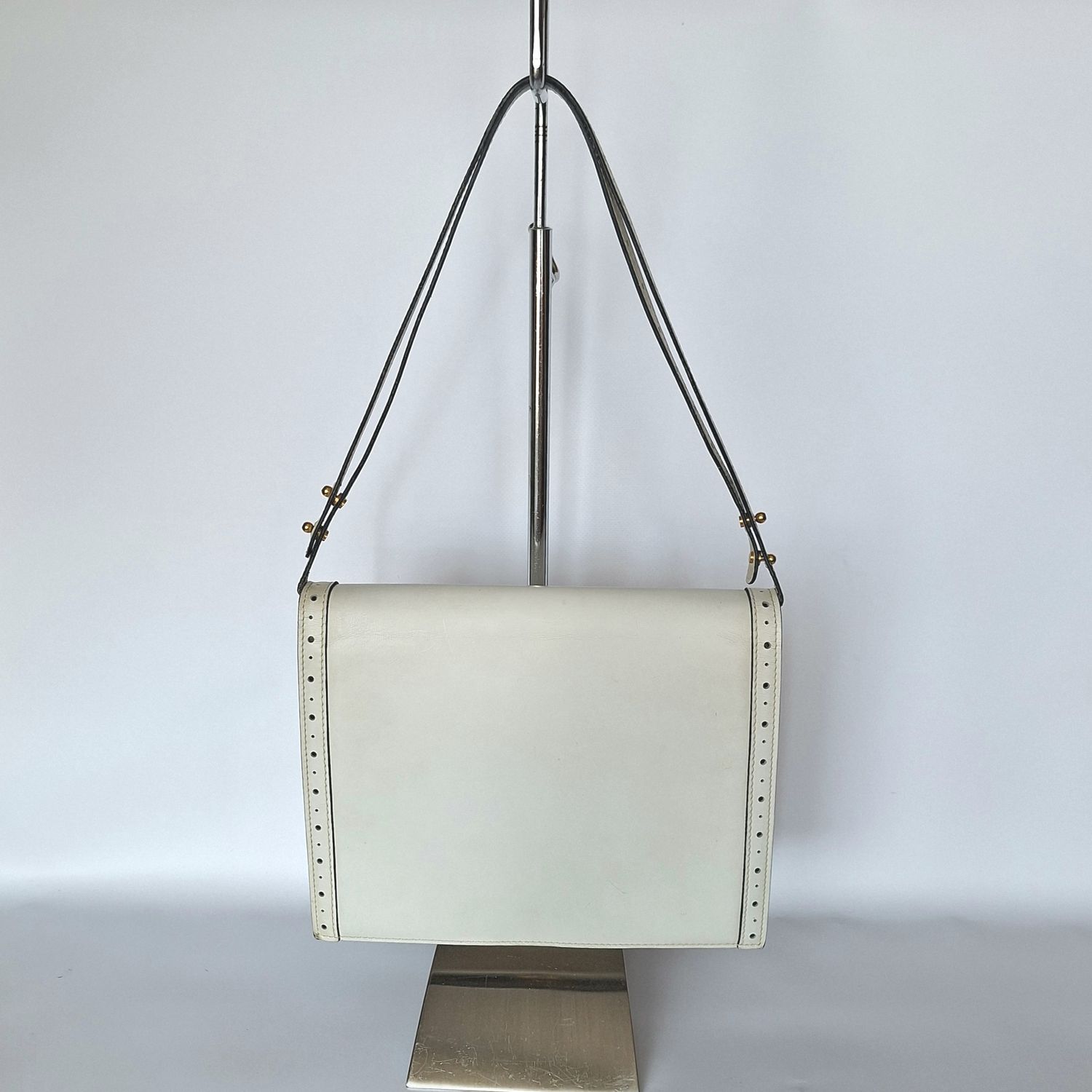 DELVAUX ecru vintage handtas