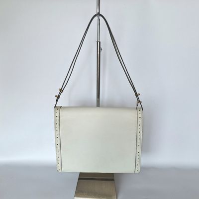 DELVAUX ecru vintage handtas