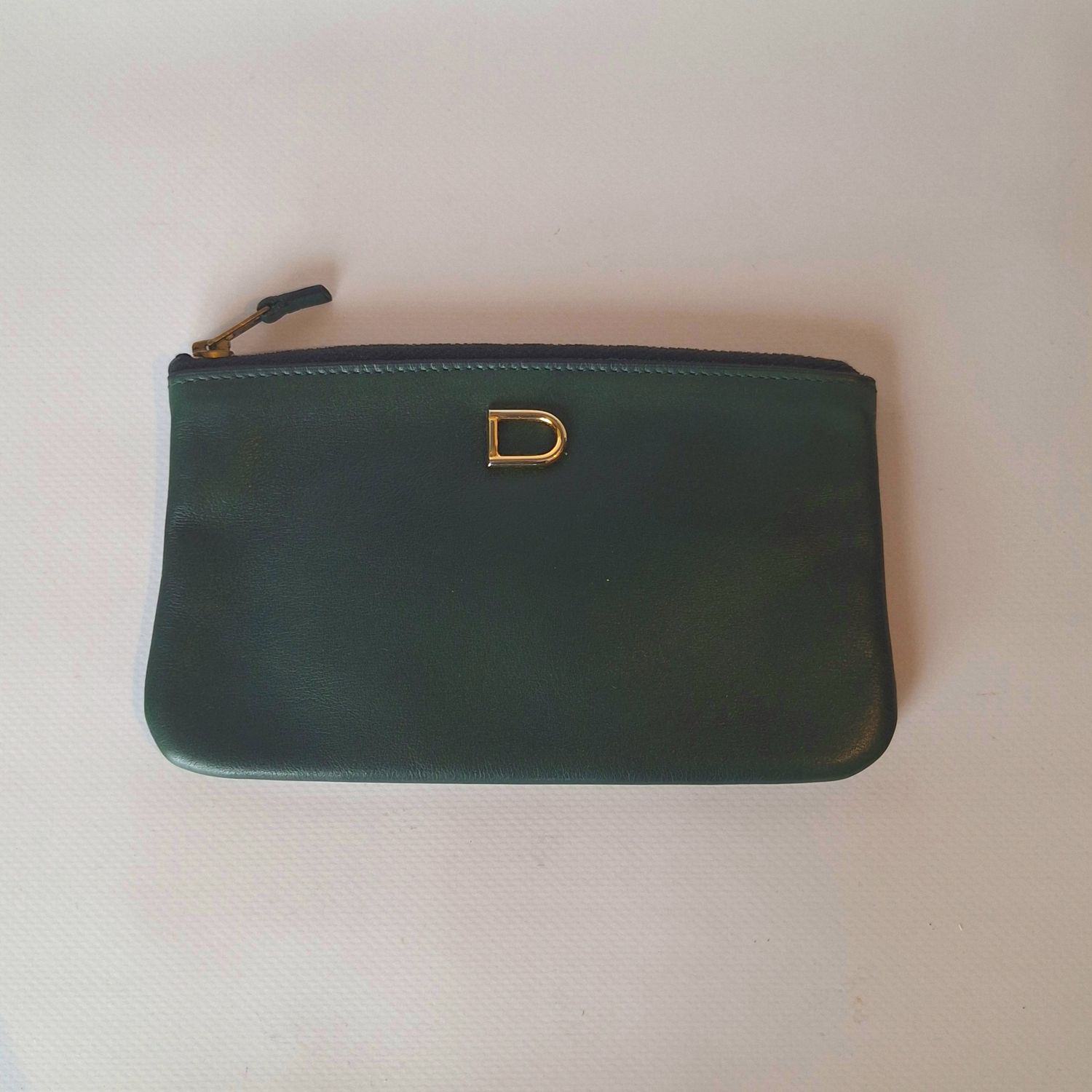 DELVAUX vintage pochette donkergroen