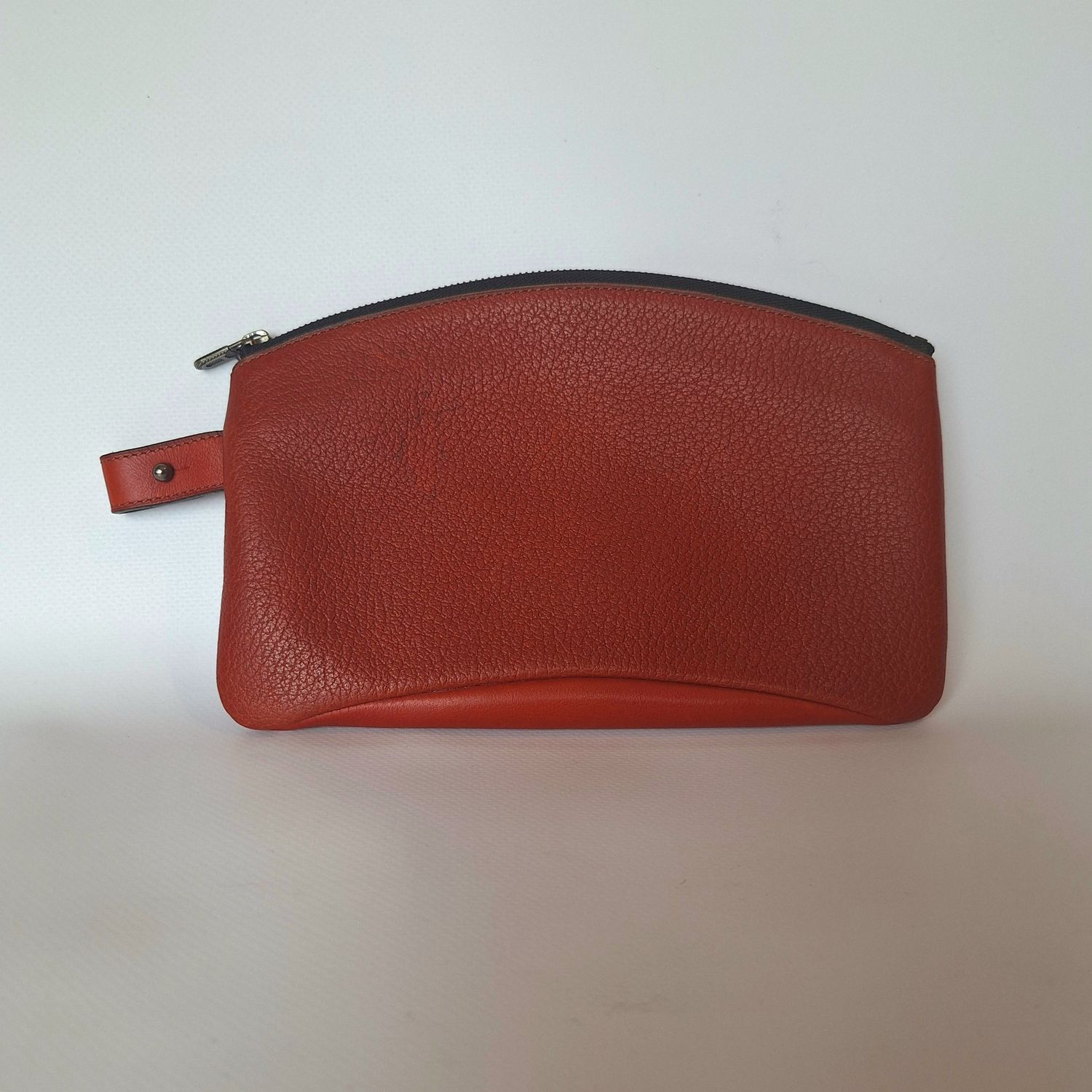DEUX DE DELVAUX pochette donkerrood