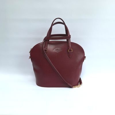 LONGCHAMP donkerrode handtas/crossbody
