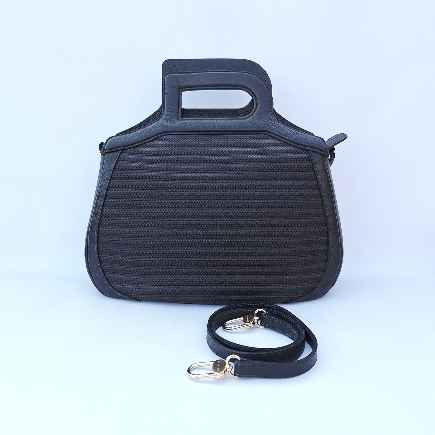 DELVAUX Sauterne handtas donkerbruin/bruin