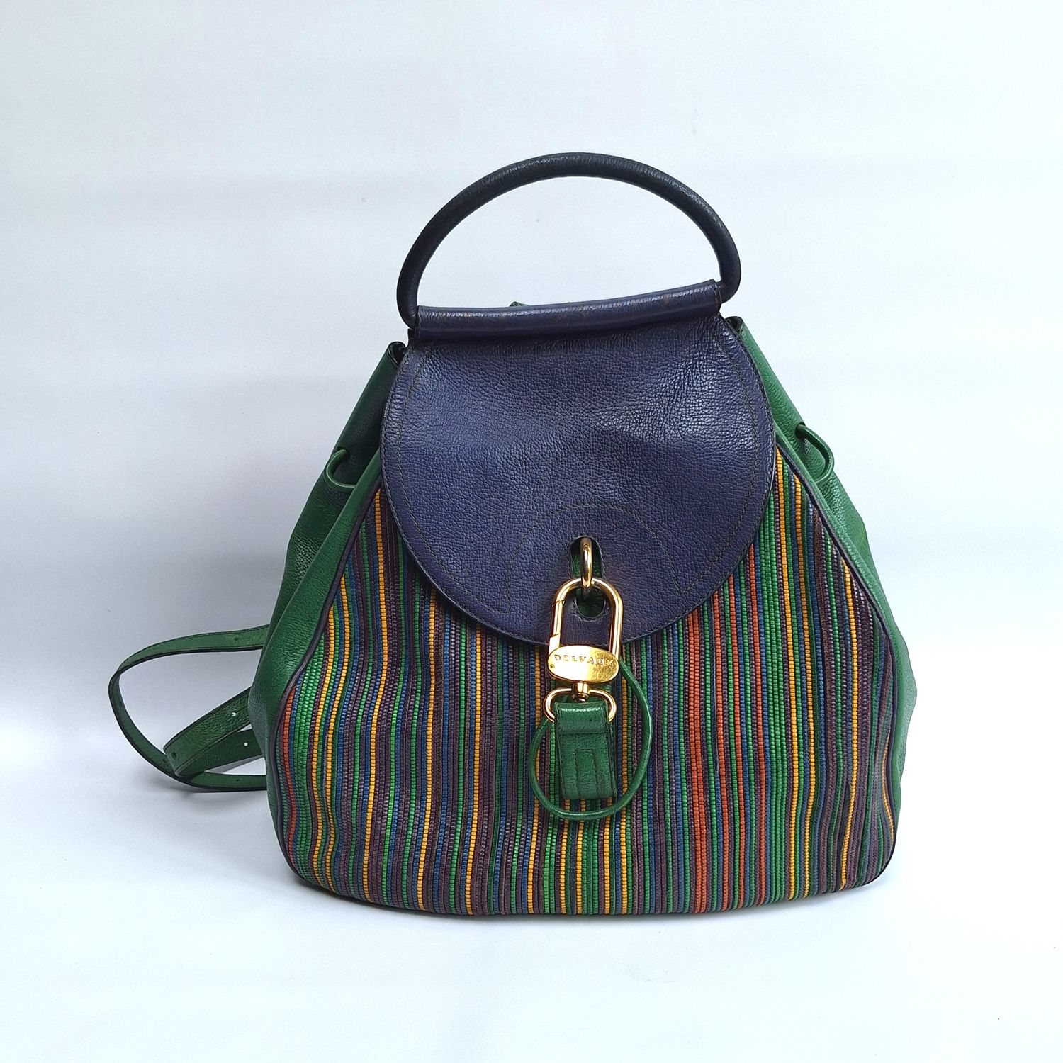DELVAUX Pécharmant GM toile de cuir