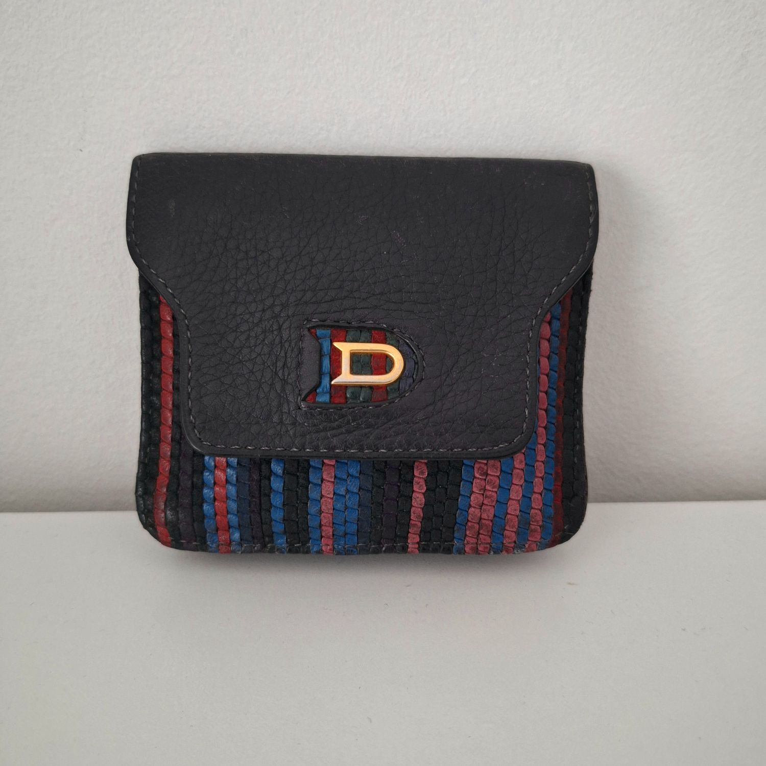 DELVAUX portemonnee in toile de cuir