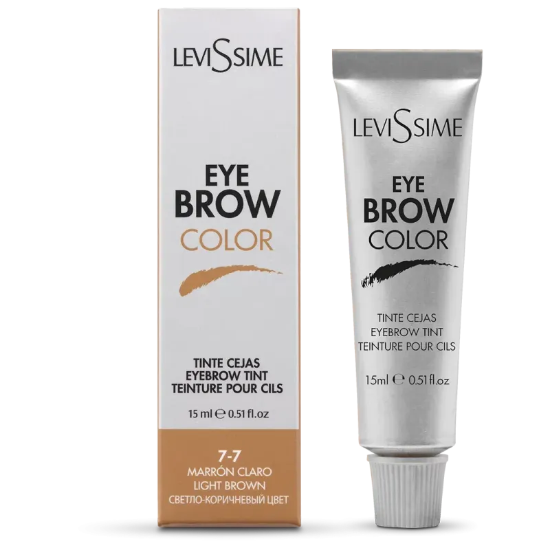 Tinte Para Cejas Marron Claro 7-7 Cobertura Canas