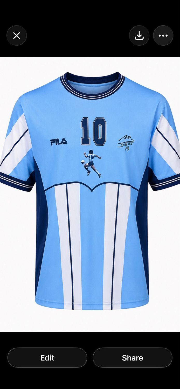 Homenaje a Diego Maradona Farewell jersey 2001