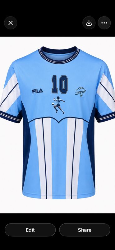 Homenaje a Diego Maradona Farewell jersey 2001