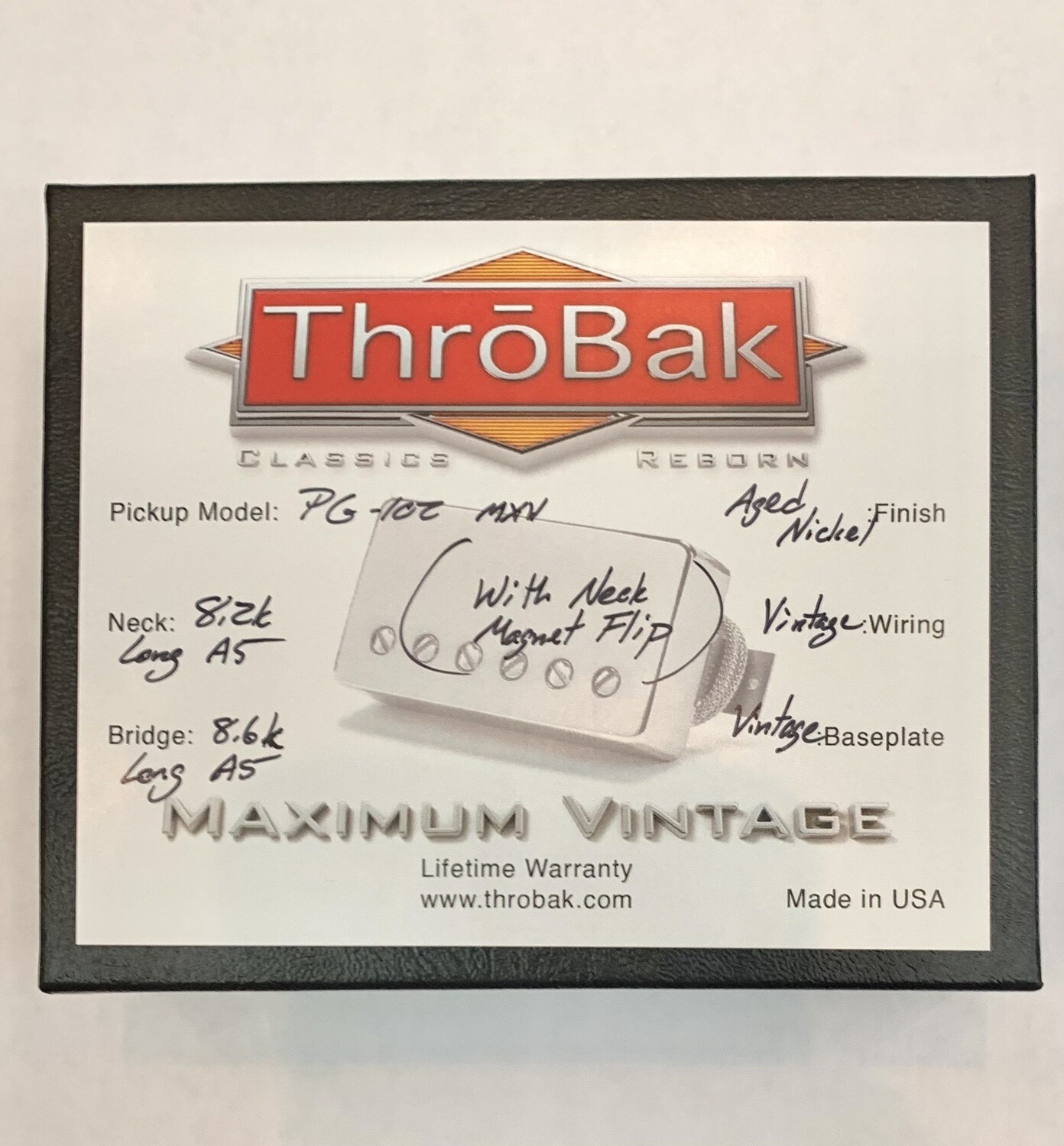New Throbak PG-102 MXV