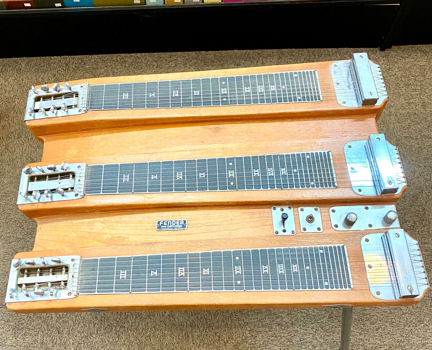 1940&#39;s Fender Dual Professional 8 Custom Triple Neck Lap Steel