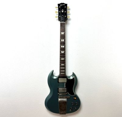 2017 Gibson Custom Shop SG Les Paul Std. Aged Pelham Blue