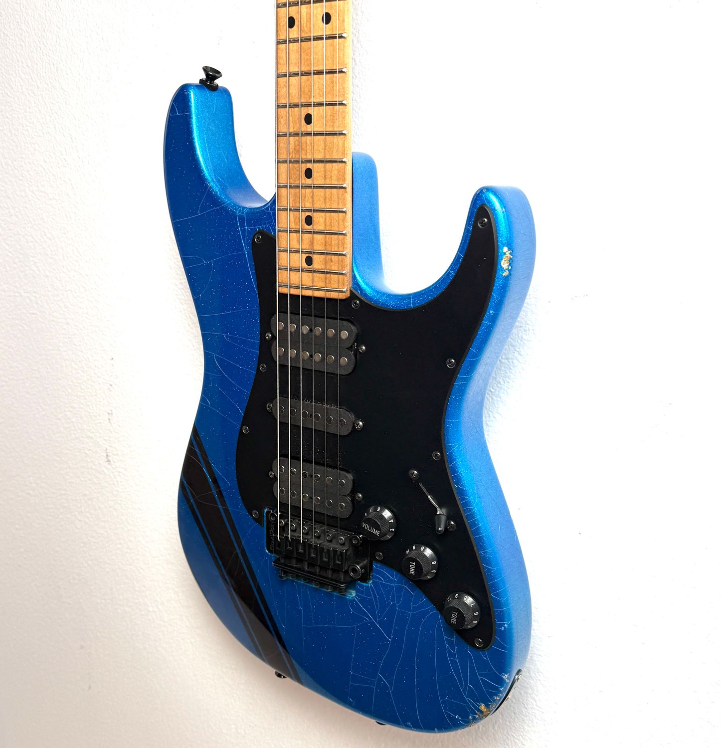 2024 Tom Anderson Classic Distressed Blue Sparkle