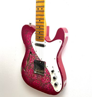 New Fender Custom Shop LTD 50s Pink Paisley Thinline Telecaster Relic