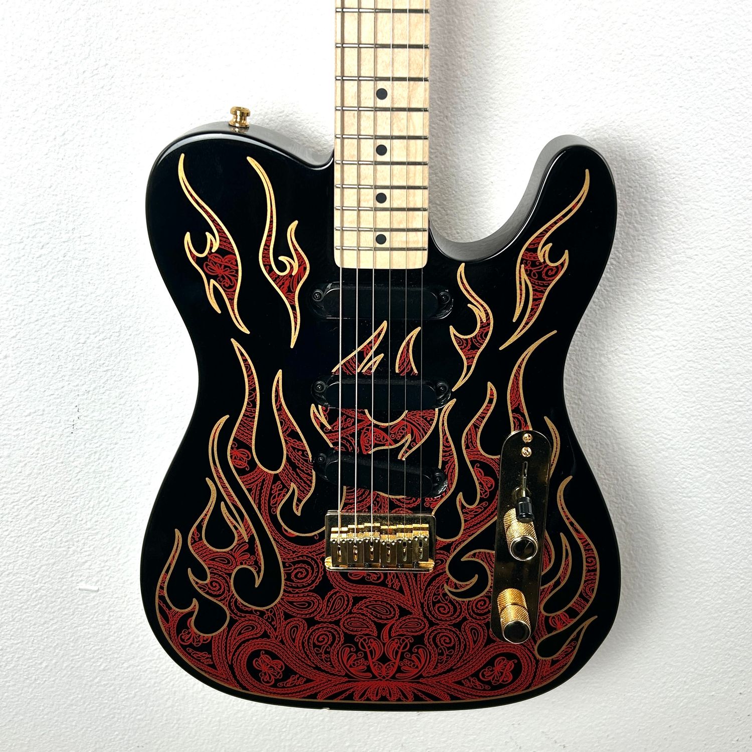 2014 Fender James Burton Telecaster Red Paisley Flames