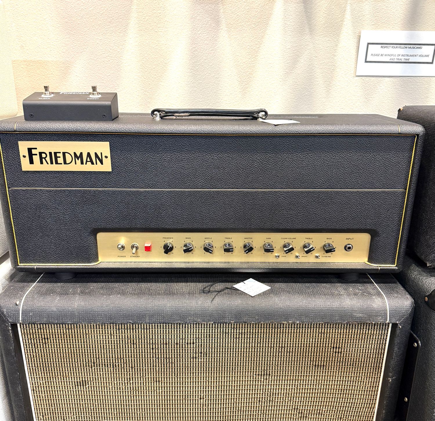 Friedman BE-100 Brown Eye 2-Channel 100-Watt Guitar Amp Head