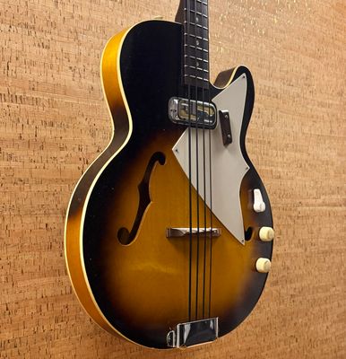 1960's Harmony H-22 Hollow Body Bass
