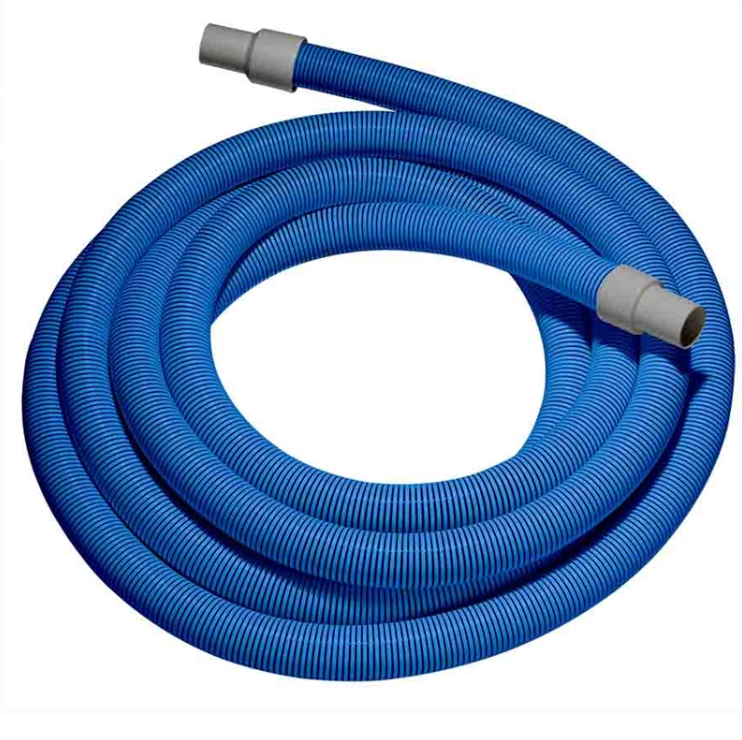 1.5" x 25' - Blue Vacuum Hose with Cuffs 2PF150V-25-BL