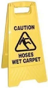 Folding Caution Sign - Carpet Cleaning Version AW02