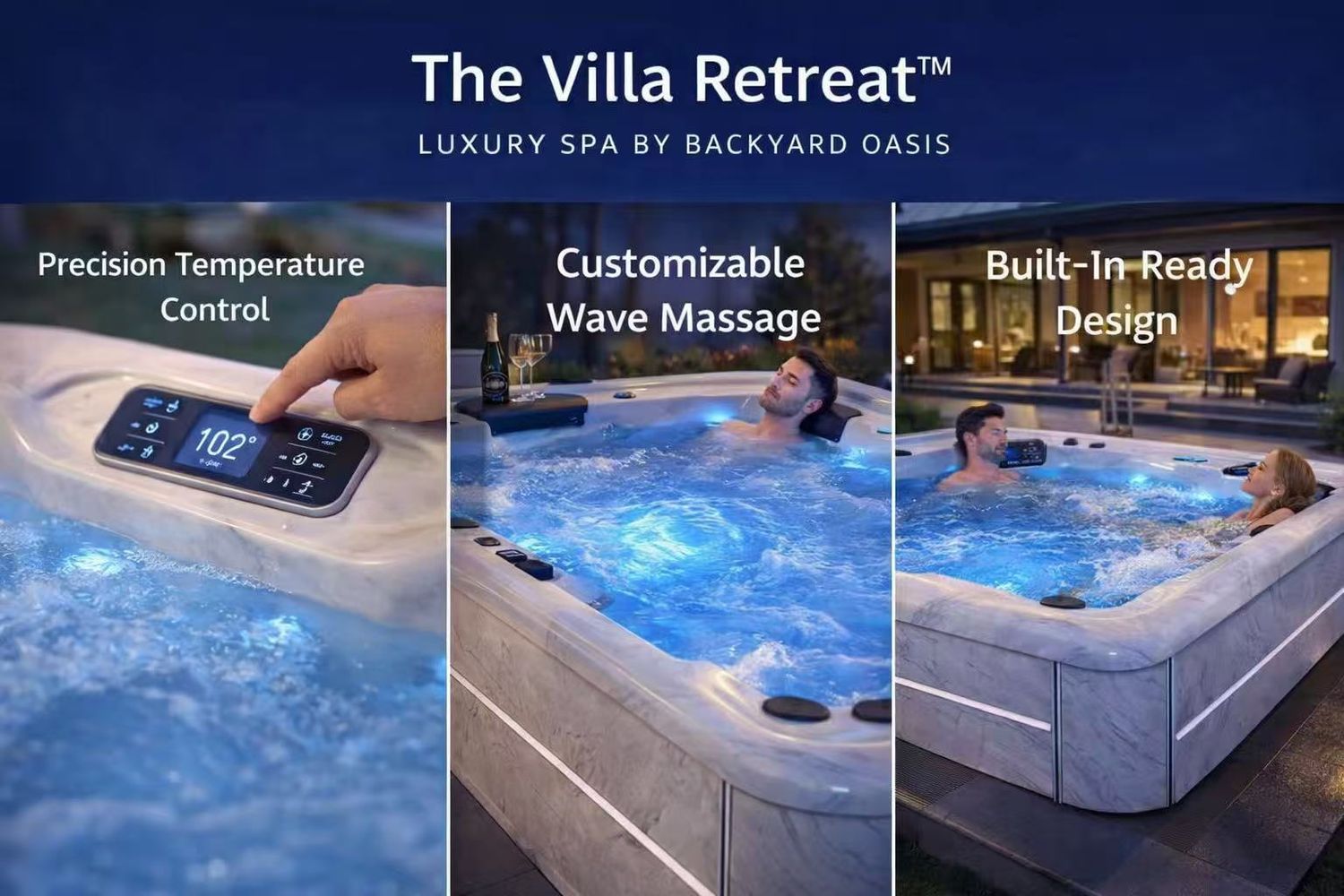 The Villa Retreat™ Luxury Spa by Backyard Oasis