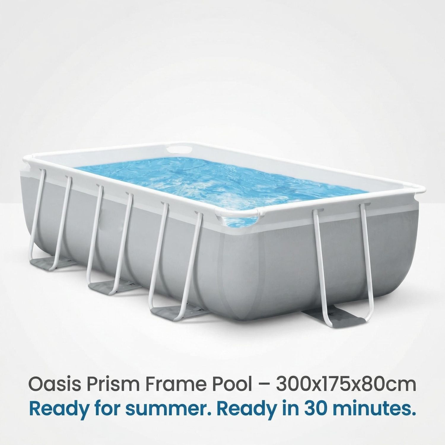 Oasis Prism Frame Pool – 300x175x80cm