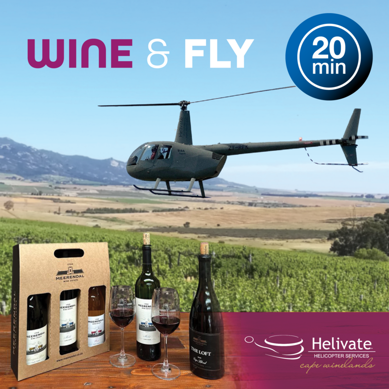 Meerendal Wine & Fly 20 Minute Flight For 2 People