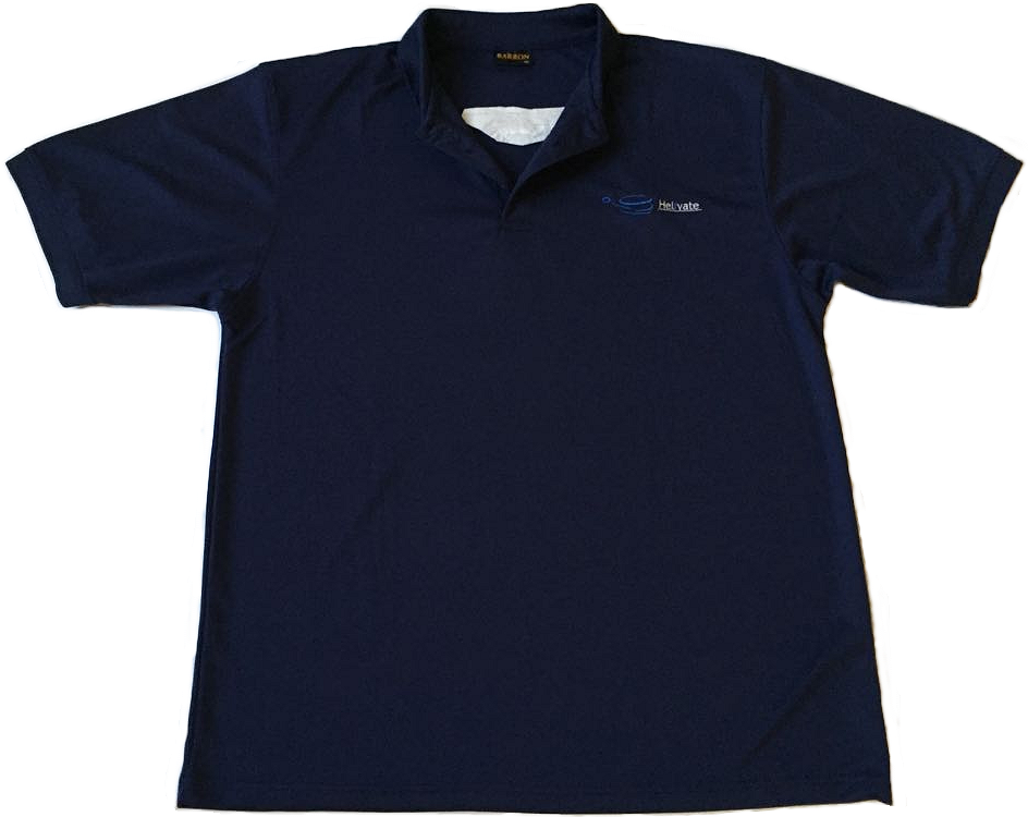 Helivate Mens Golf Shirt (Navy Blue)