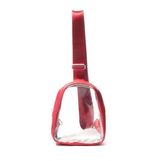 CLEAR STADIUM MINI SLING, Colour: RED