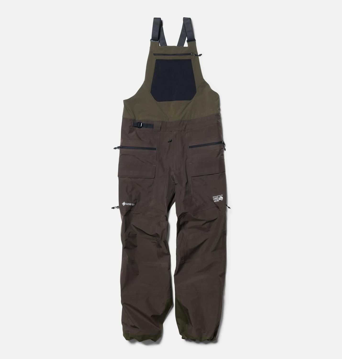 Mountain Hardwear Boundary Ridge GORE-TEX Bib pant, Color: Combat Green, Size: Medium