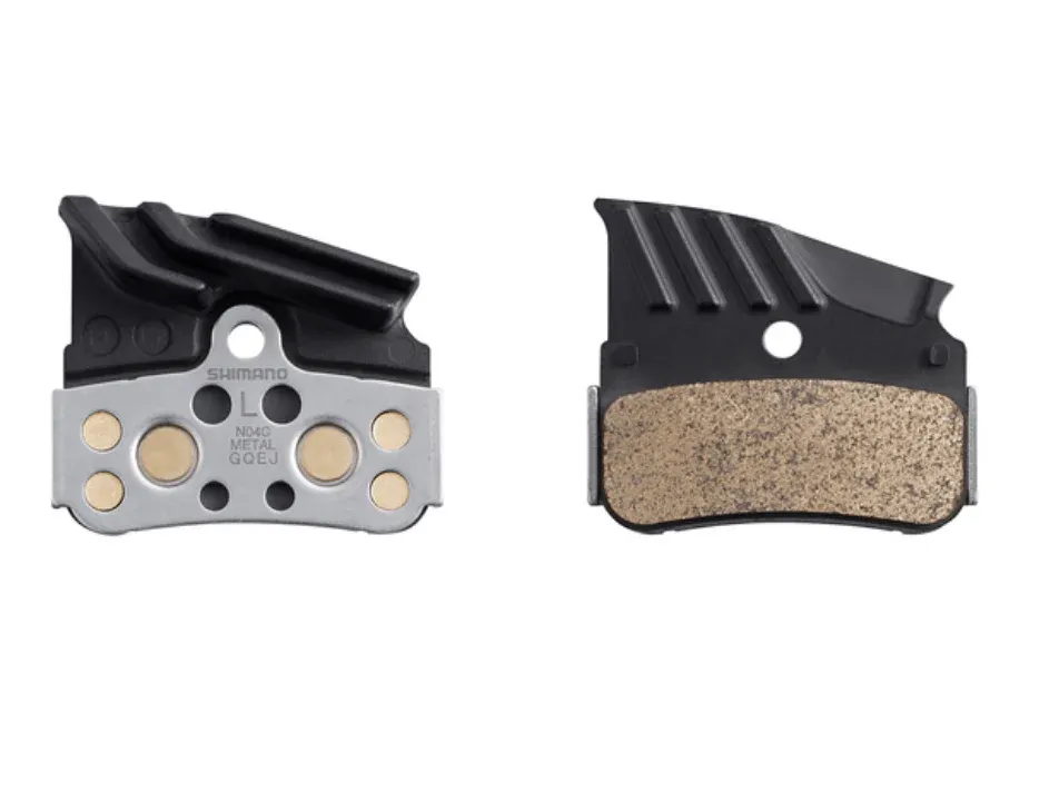 Shimano, N-Type, 4 Piston Disc Brake Pads Metal w/fin