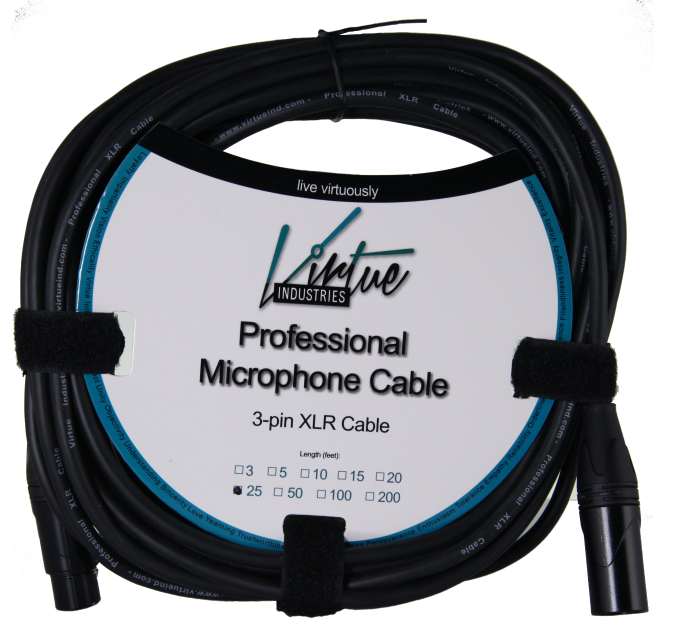 25 Foot Professional Microphone Cable