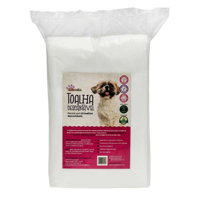 Tchuska Disposable Towel, 50x60 cm, pack of 25 towels