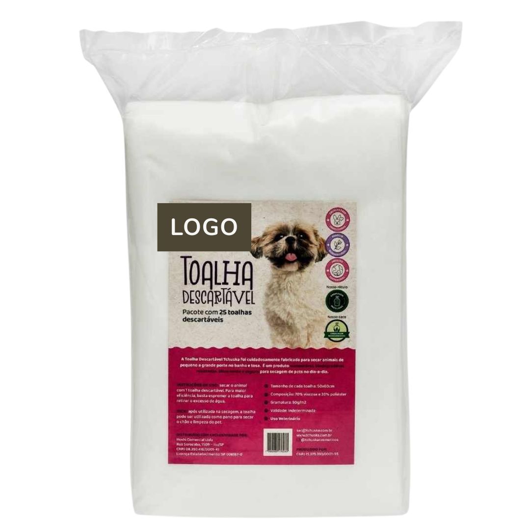 Toalha Descartável 50x60cm pacote com 25 toalhas