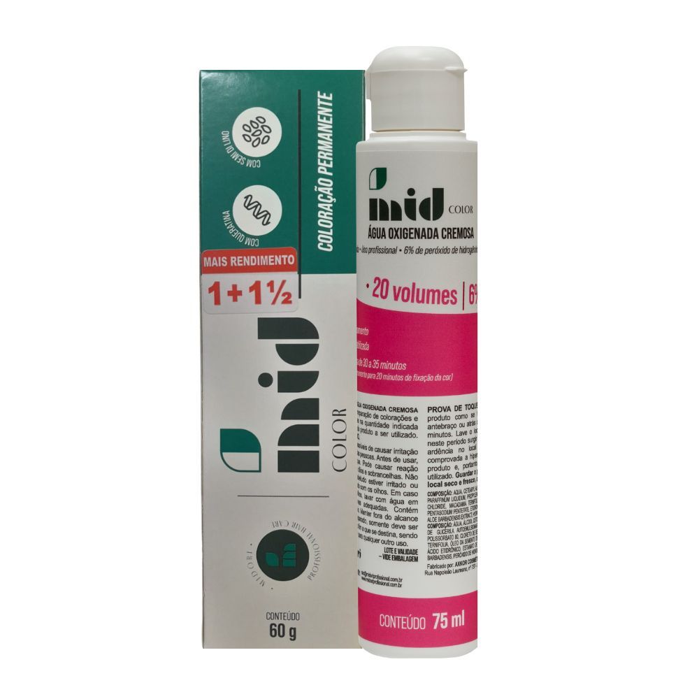 Professional Hair Color 50g and Oxidizer 75mL