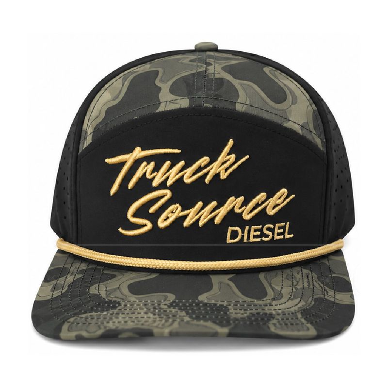 Black Camo Rope Hat